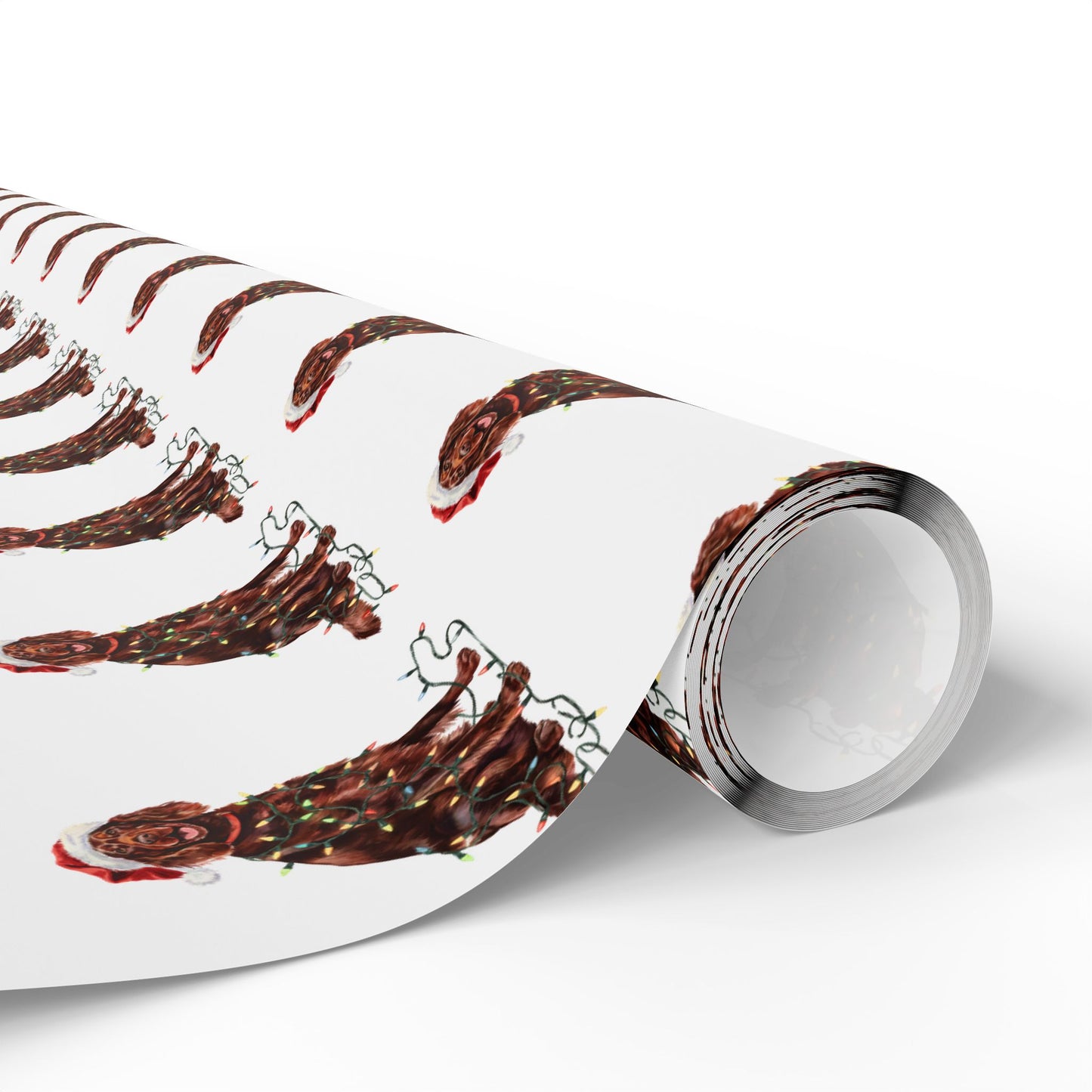 Irish Setter Christmas Lights Wrapping Paper