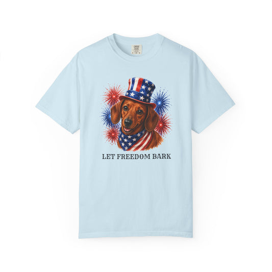 Red Dachshund Patriotic Shirt