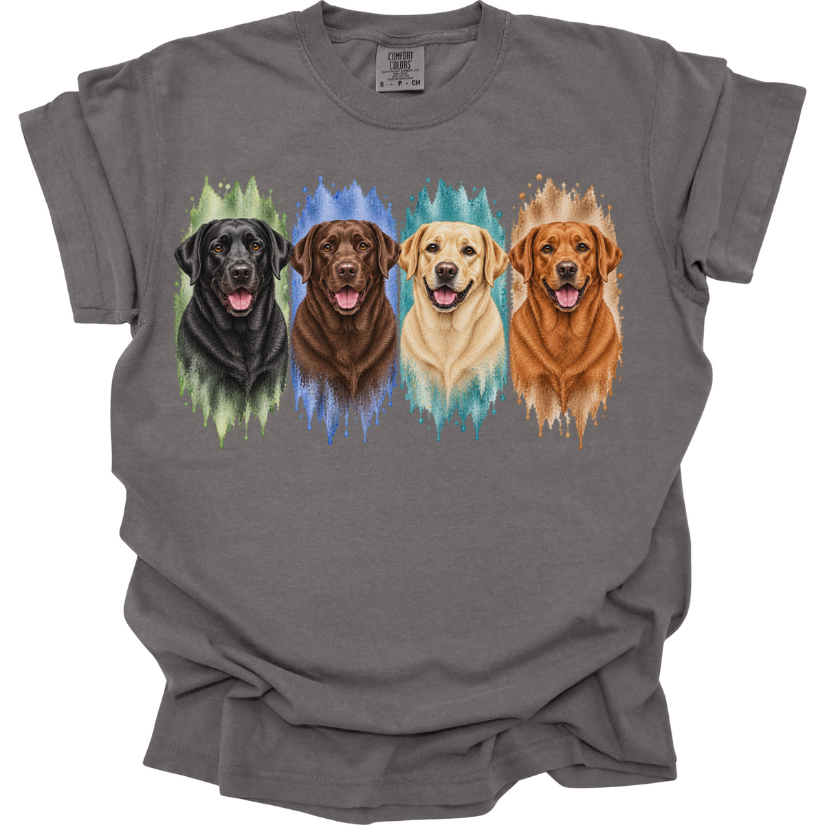 Labrador Retriever Shirt, Black Chocolate Yellow Fox Red Lab Dog Mom Gift