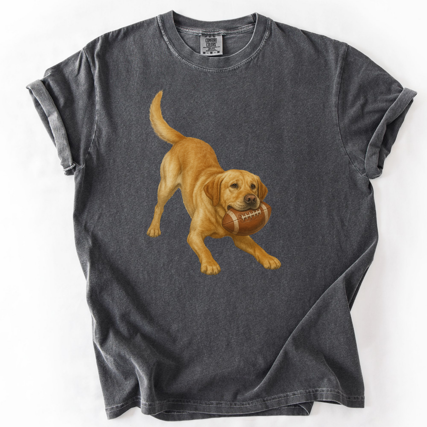 Yellow Lab Football Shirt