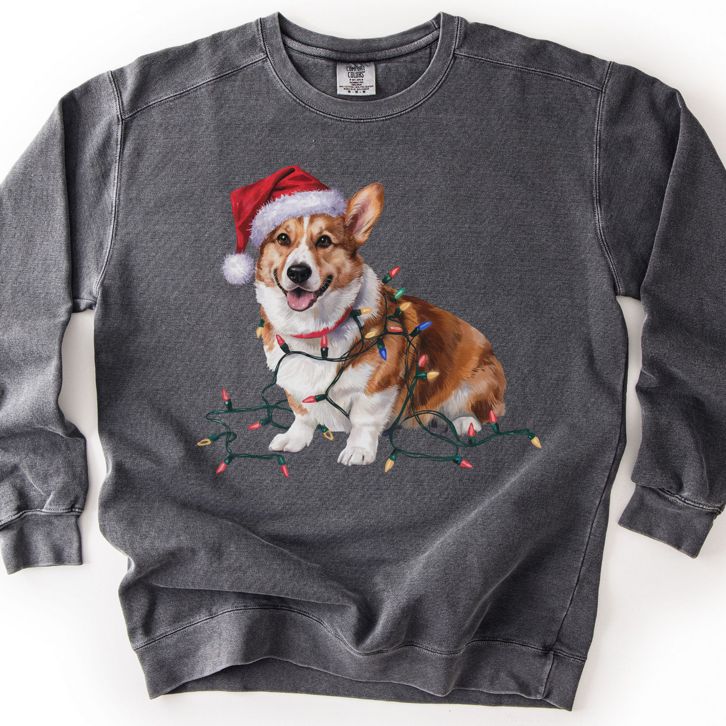 Corgi Christmas Lights Sweatshirt