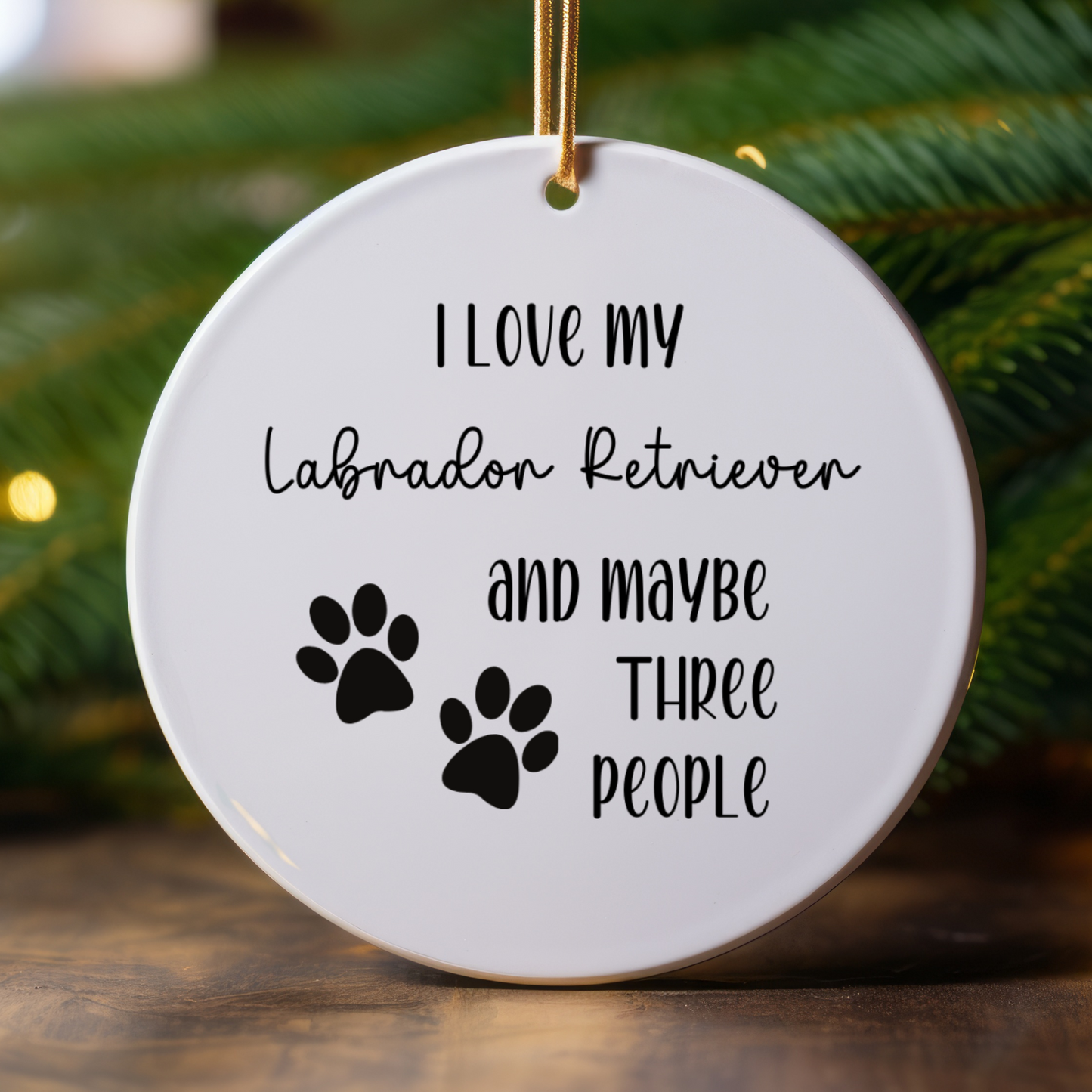 Labrador Retriever Ornament, Dog Lover Gift, Pet Ornament, Pet Lover Gift, Puppy Love Gift, Animal Lover Gift