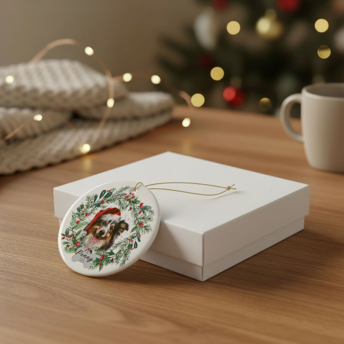 Personalized Sheltie Christmas Ornament