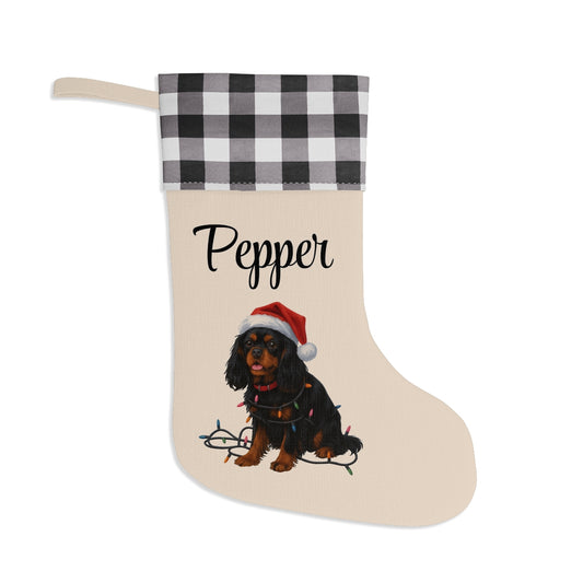 Personalized Cavalier King Charles Spaniel Christmas Stocking