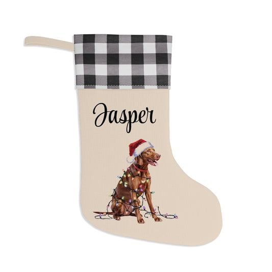 Personalized Vizsla Christmas Stocking
