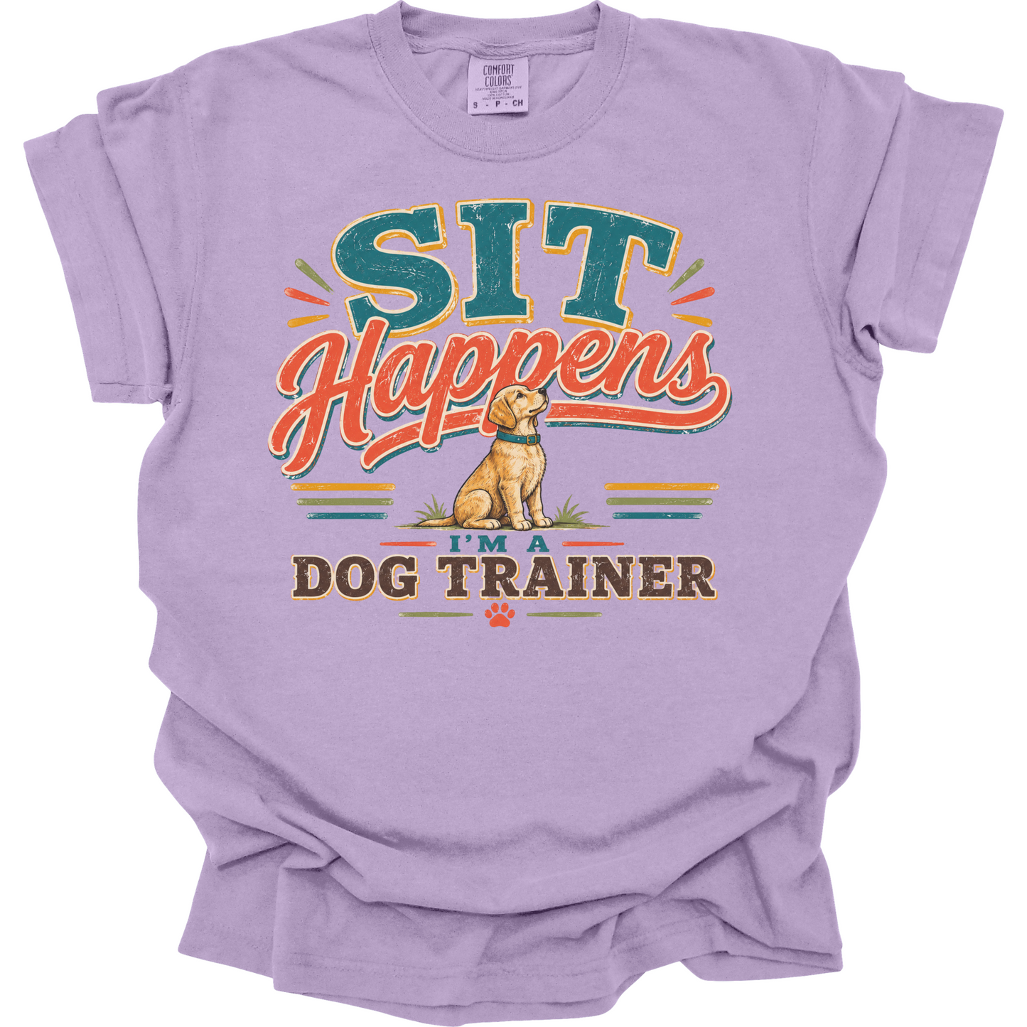 Sit Happens Funny Dog Trainer Shirt