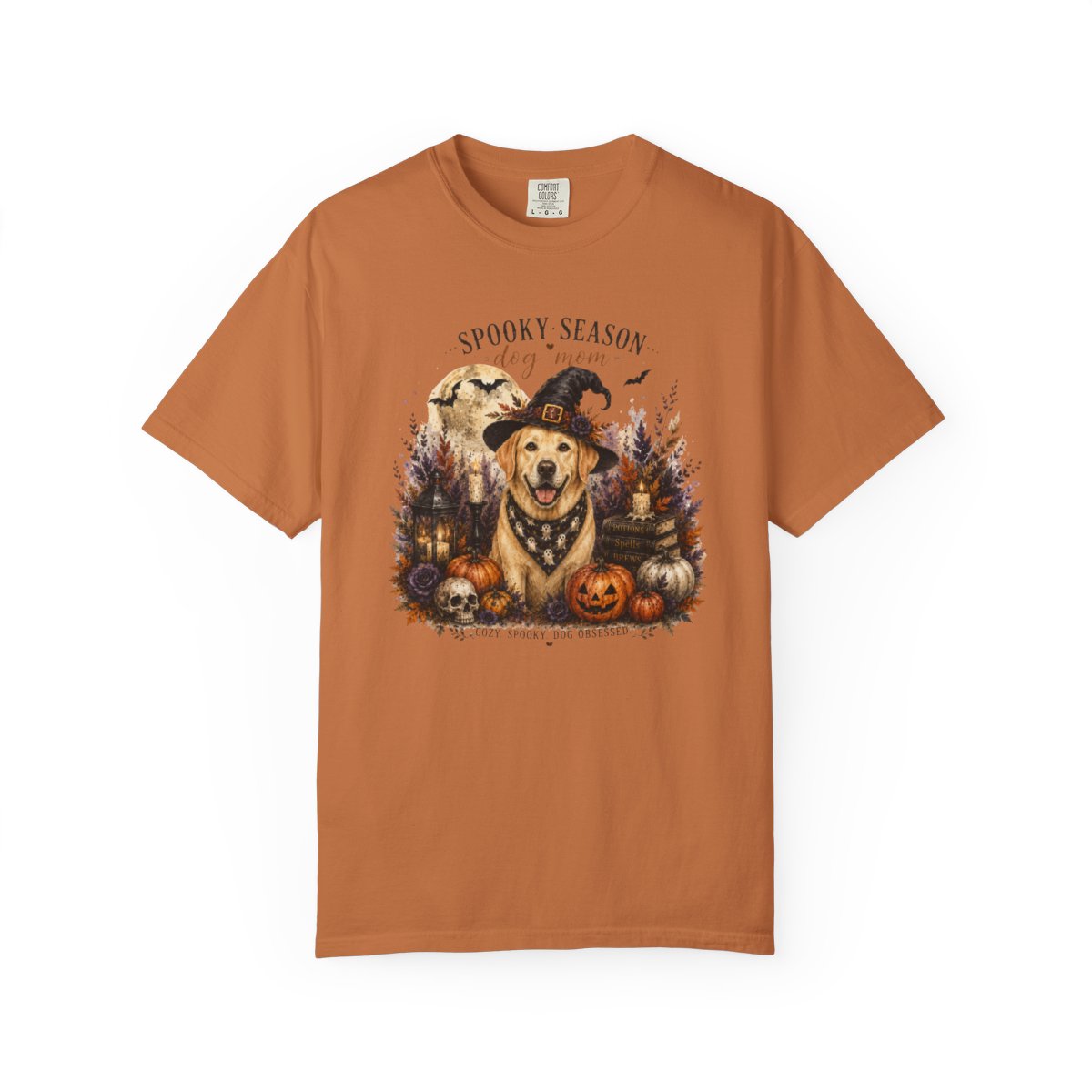 Yellow Lab Spooky Season Dog Mom Halloween Shirt
