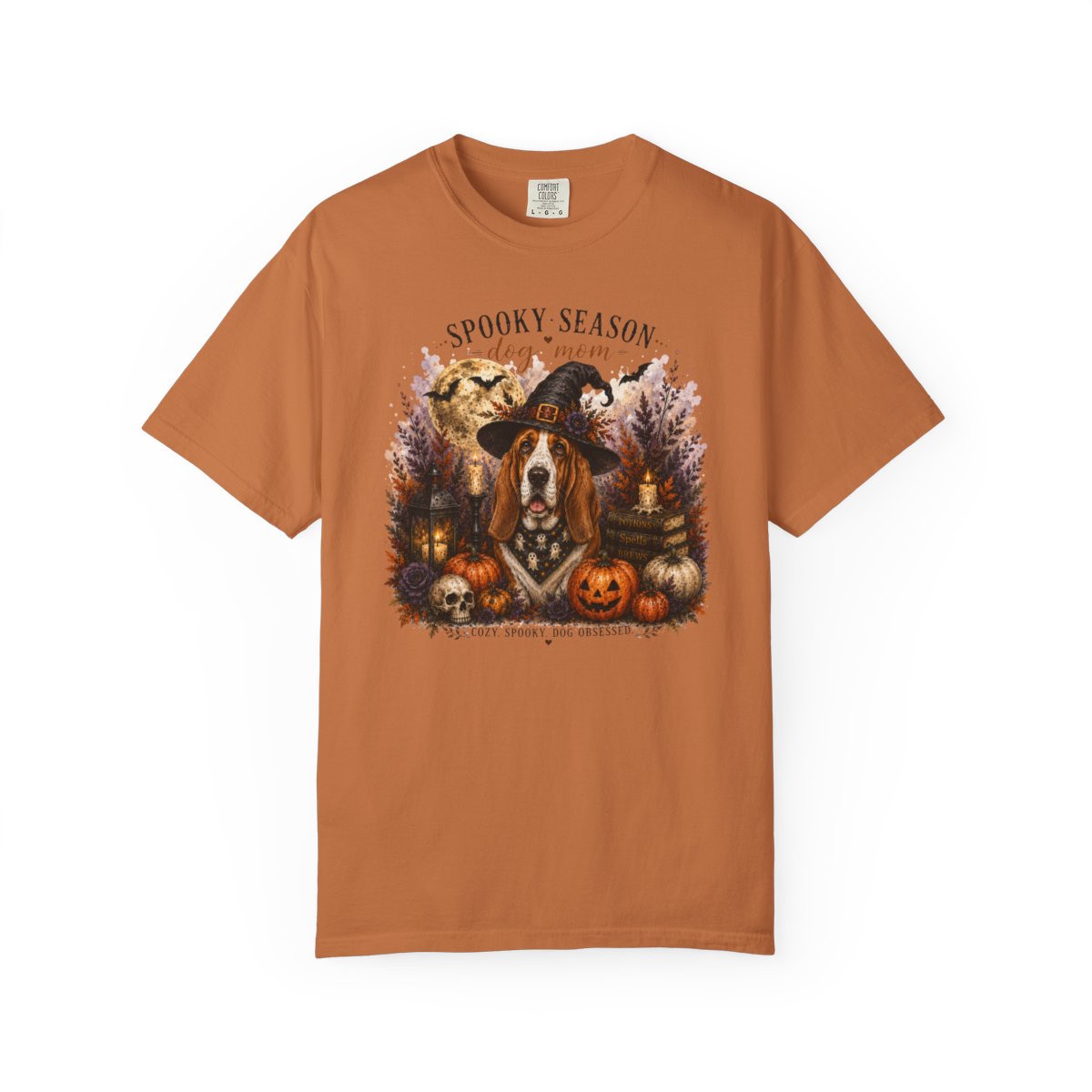 Basset Hound Spooky Season Dog Mom Halloween Shirt