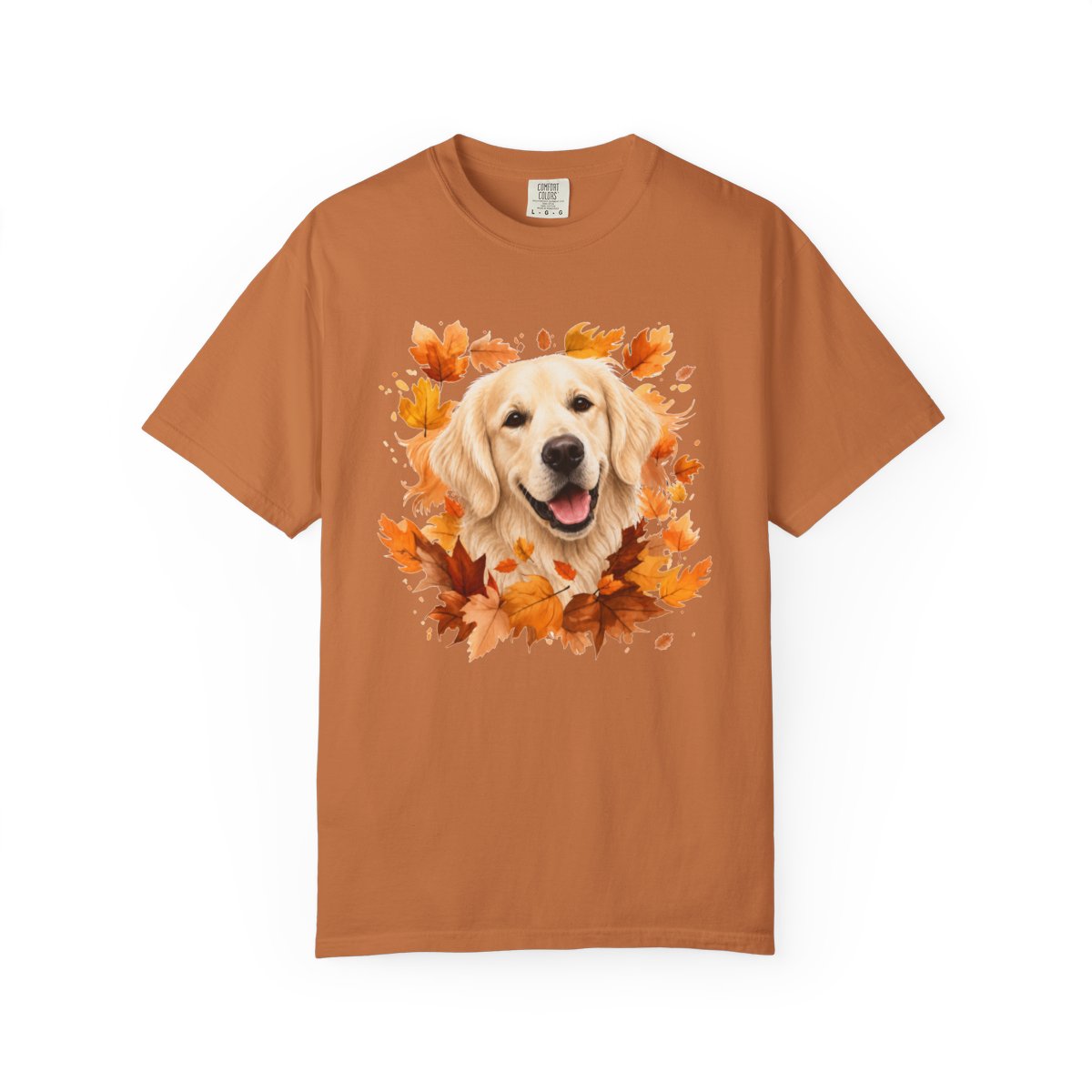English Cream Golden Retriever Fall Shirt, Autumn Dog Mom Comfort Colors Tee