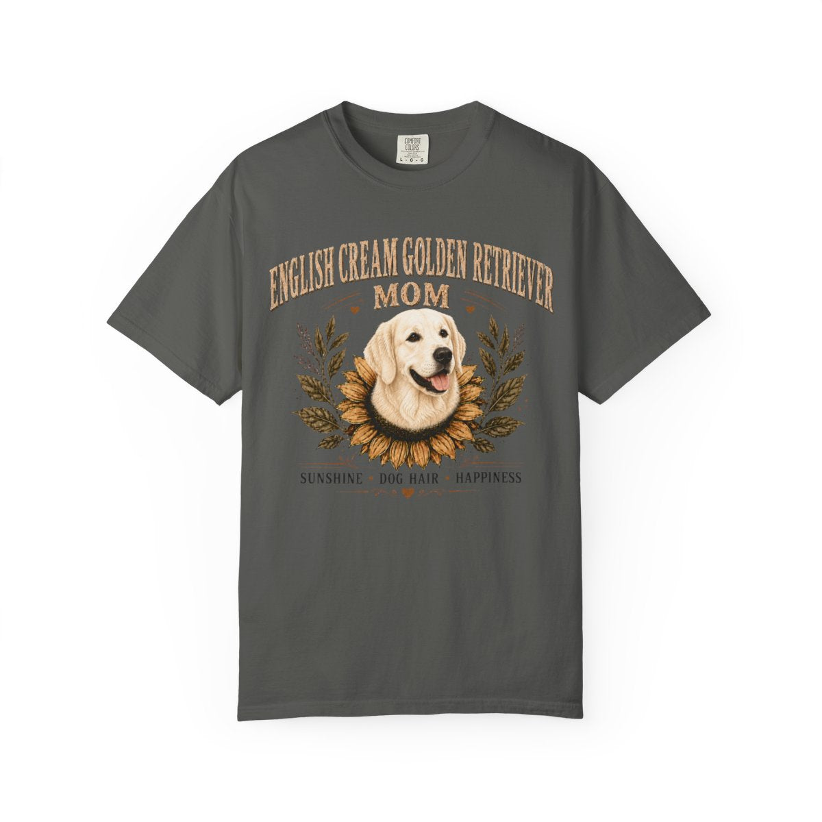 English Cream Golden Retriever Mom Shirt, Sunflower Dog Mom Tee, Retriever Lover Gift
