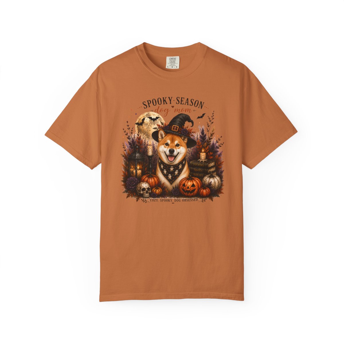 Red Shiba Inu Spooky Season Dog Mom Halloween Shirt