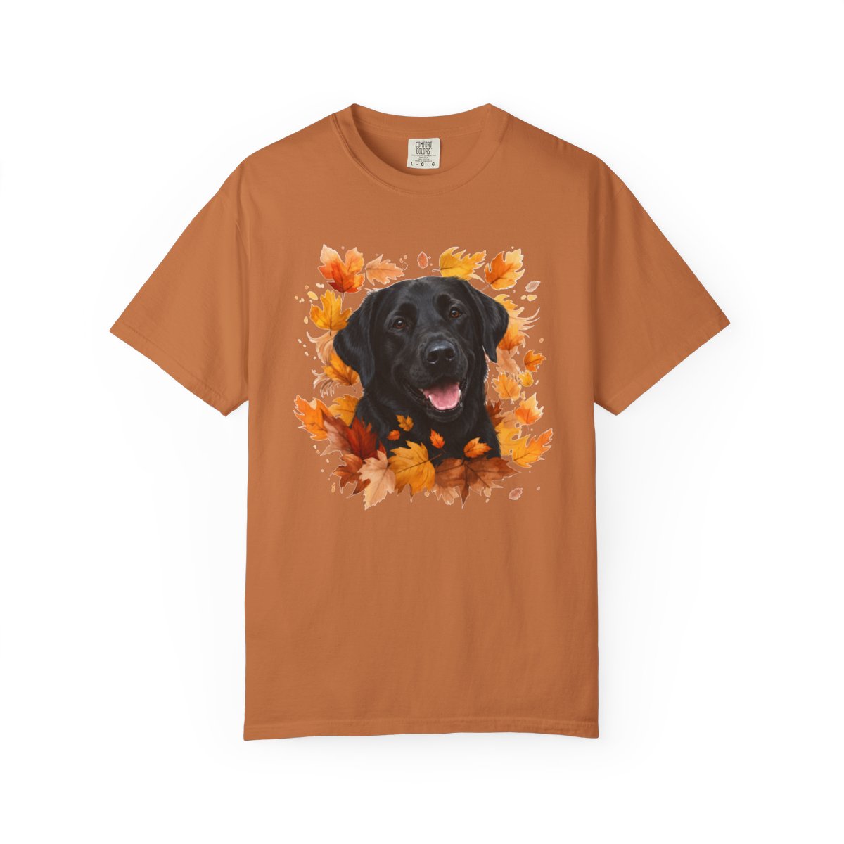 Black Lab Fall Shirt, Autumn Dog Mom Comfort Colors Tee