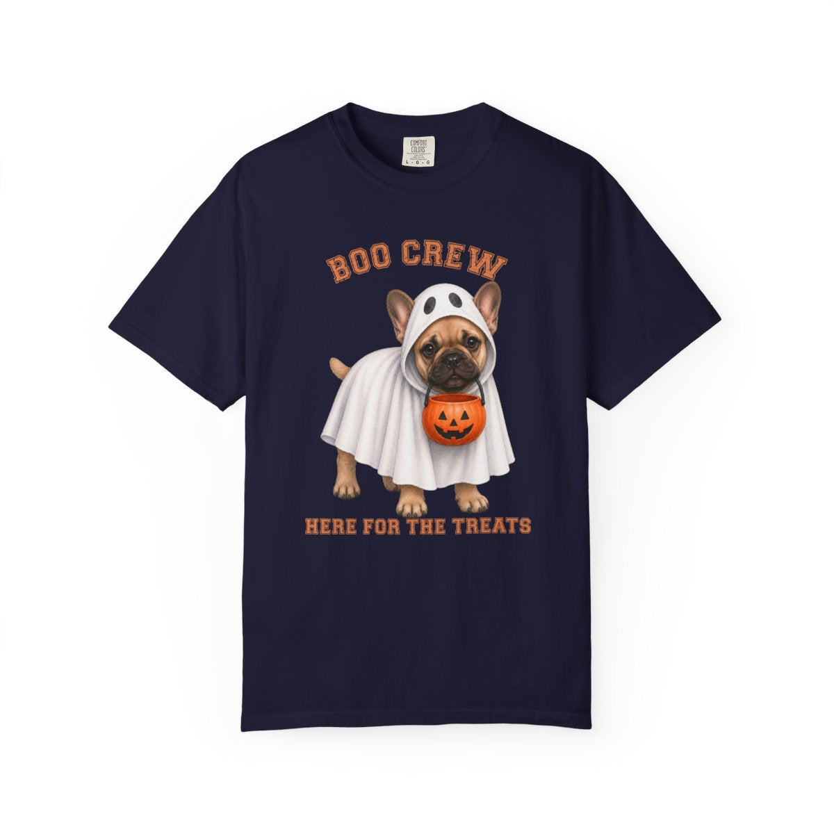 French Bulldog Boo Crew Halloween Shirt, Here for the Treats Dog Mom Tee