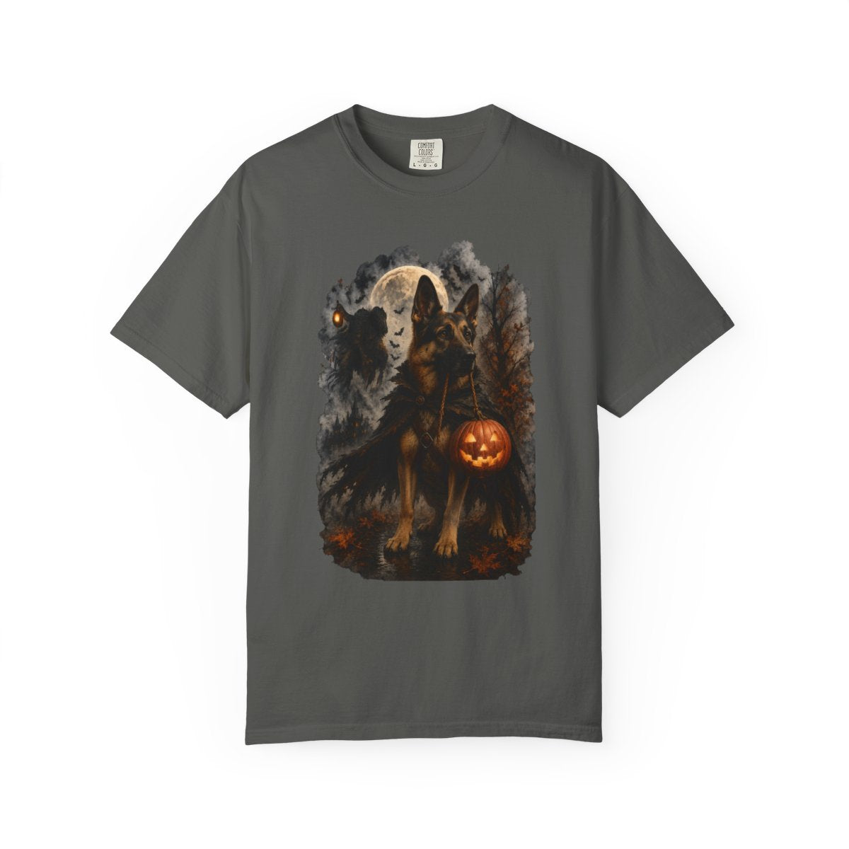 German Shepherd Headless Horseman Inspired Halloween Comfort Colors Shirt