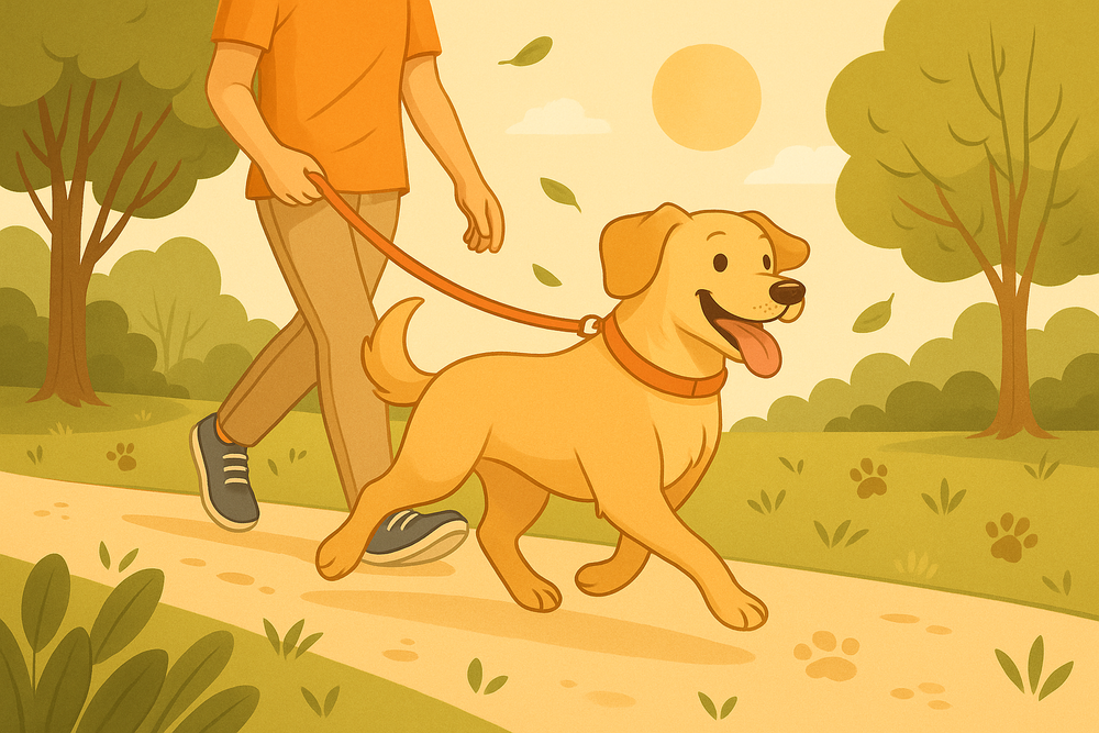 How much exercise does a dog need each day?