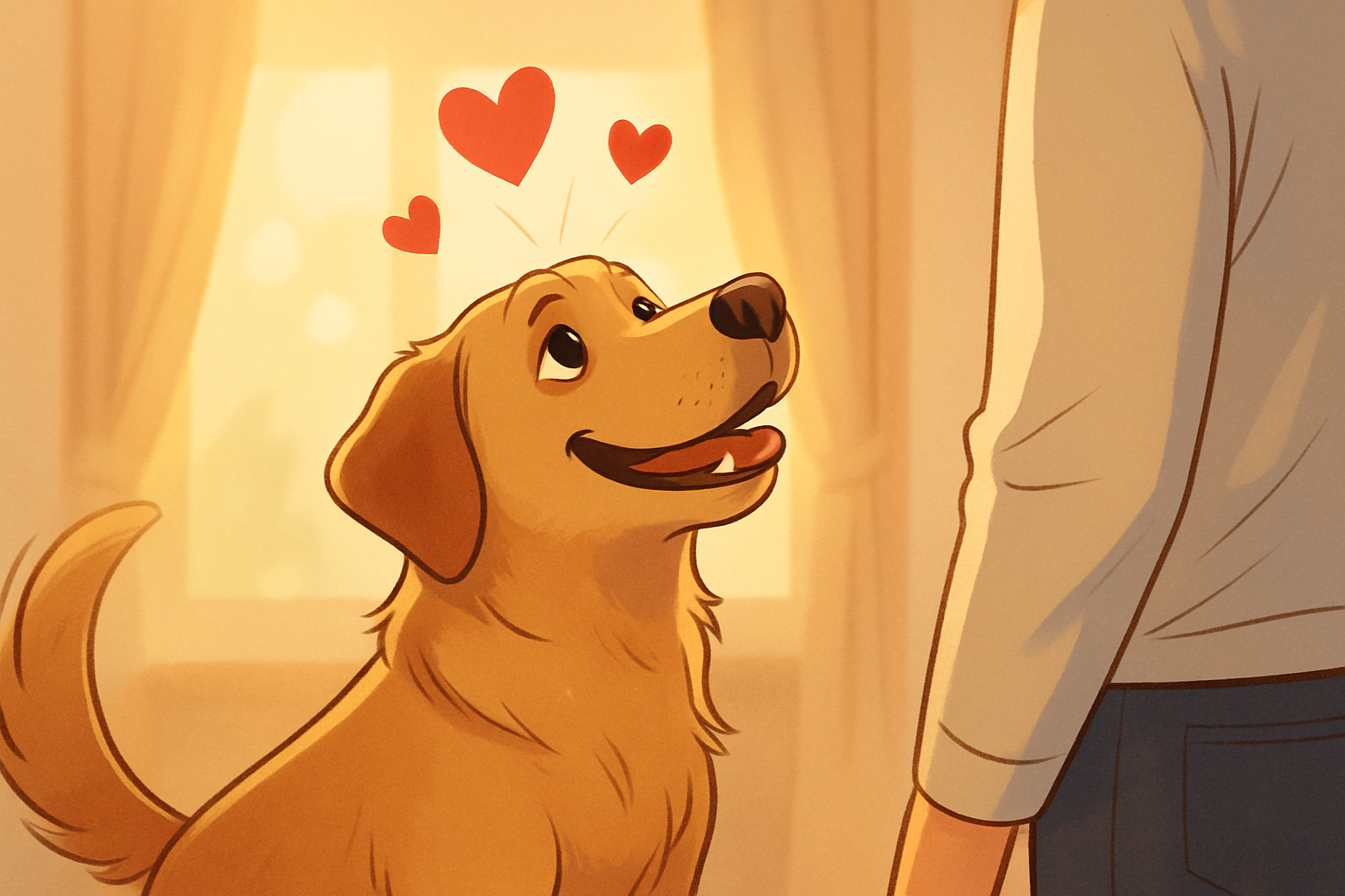 How do dogs say "I love you"?