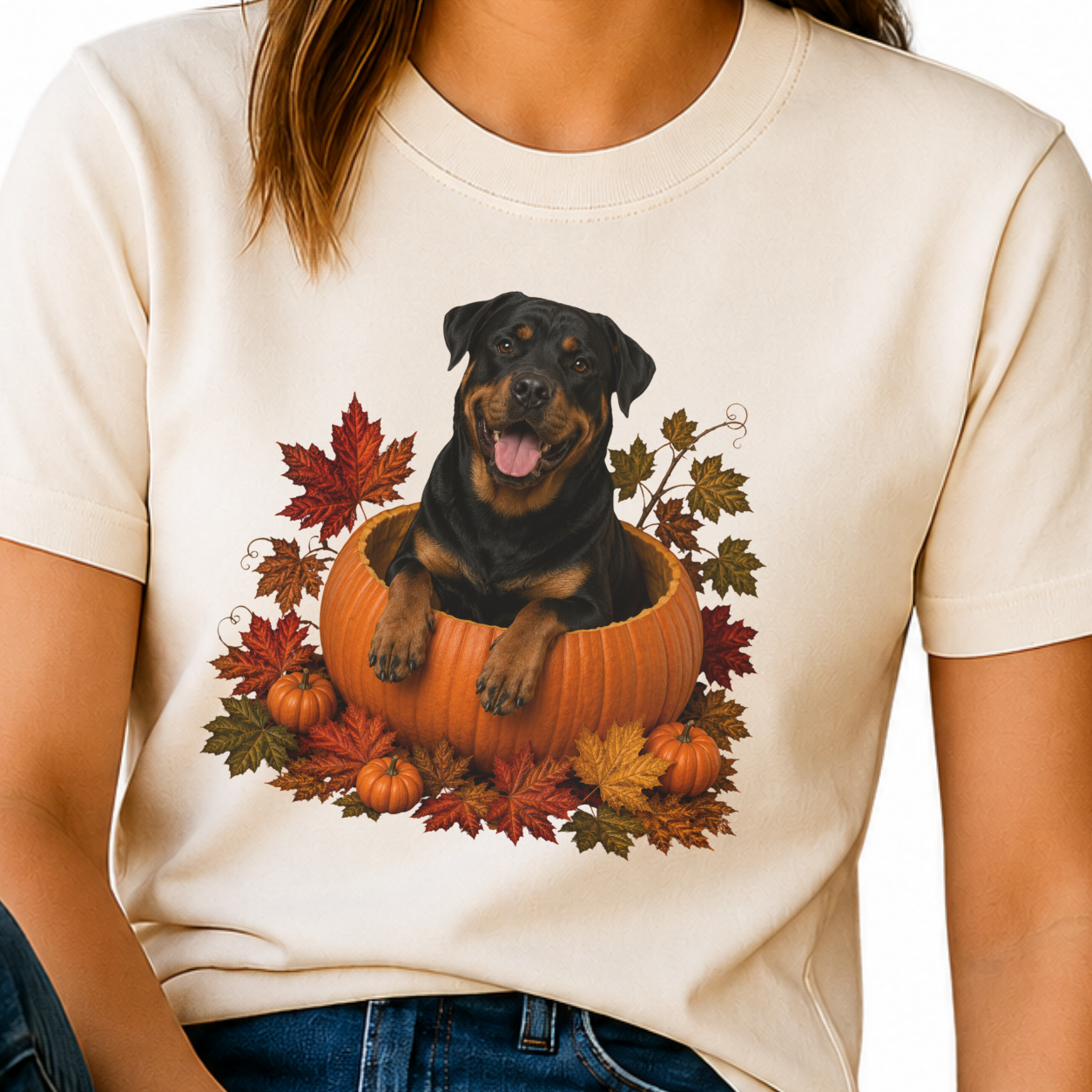 Rottweiler Pumpkin Shirt