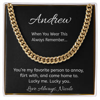 Load image into Gallery viewer, Funny Personalized Message Card Necklace – Flirty Couple Gift