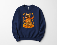 Load image into Gallery viewer, French Bulldog Autumn Shirt, Cozy Pet Sweatshirt, Fall Dog Lover Gift, Fawn Bulldog Leaves Apparel, Cute Dog Clothing, Autumn Vibes Shirt
