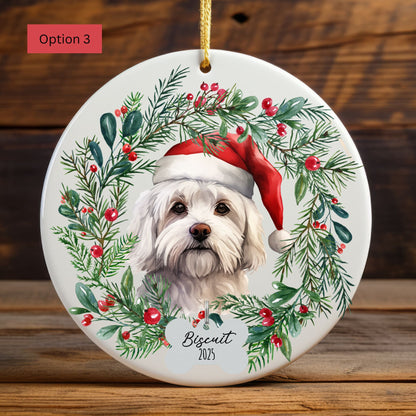 Personalized Maltese Ornament