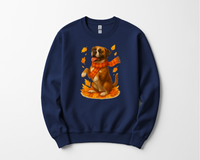 Load image into Gallery viewer, Boxer Sweater, Dog Lover Fall Apparel, Cozy Autumn Gift, Cute Pet T-shirt, Autumn Dog Fashion

