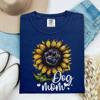 Load image into Gallery viewer, Dog Mom Sunflower Paw Print Shirt Cute Floral Dog Lover Gift Tee for Women Pet Owner T-Shirt Dog Mama Graphic Tee Mothers Day Gift
