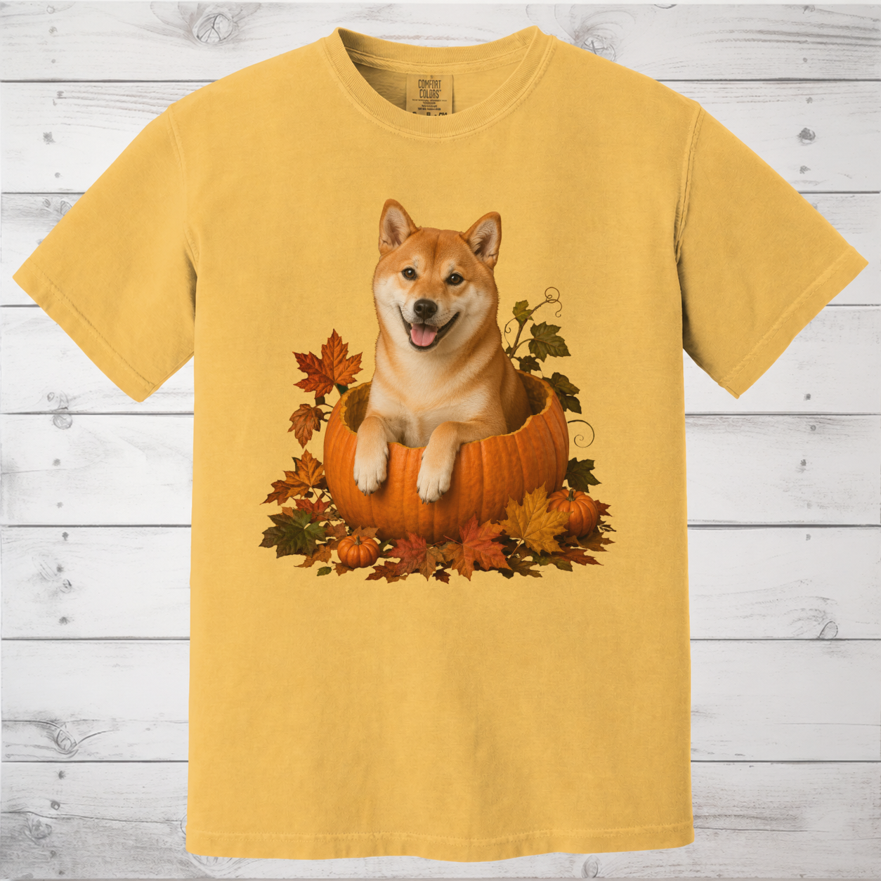 Red Shiba Inu Pumpkin Shirt