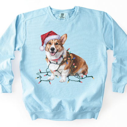 Corgi Christmas Lights Sweatshirt