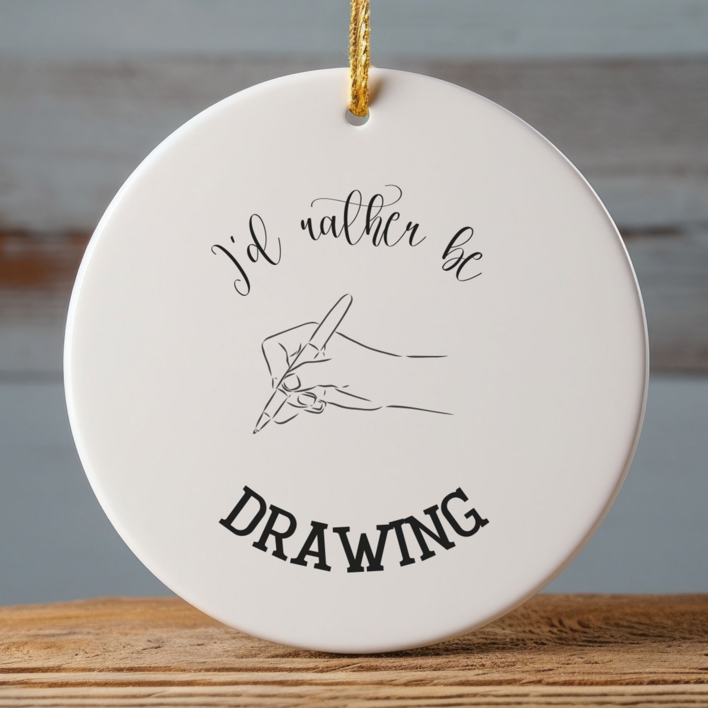 Drawing Ornament, Sketch Ornament, Artist Gift, Crafty Gift, Doodle Decoration, Drawing Lover Gift
