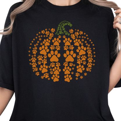 Paw Print Pumpkin Shirt