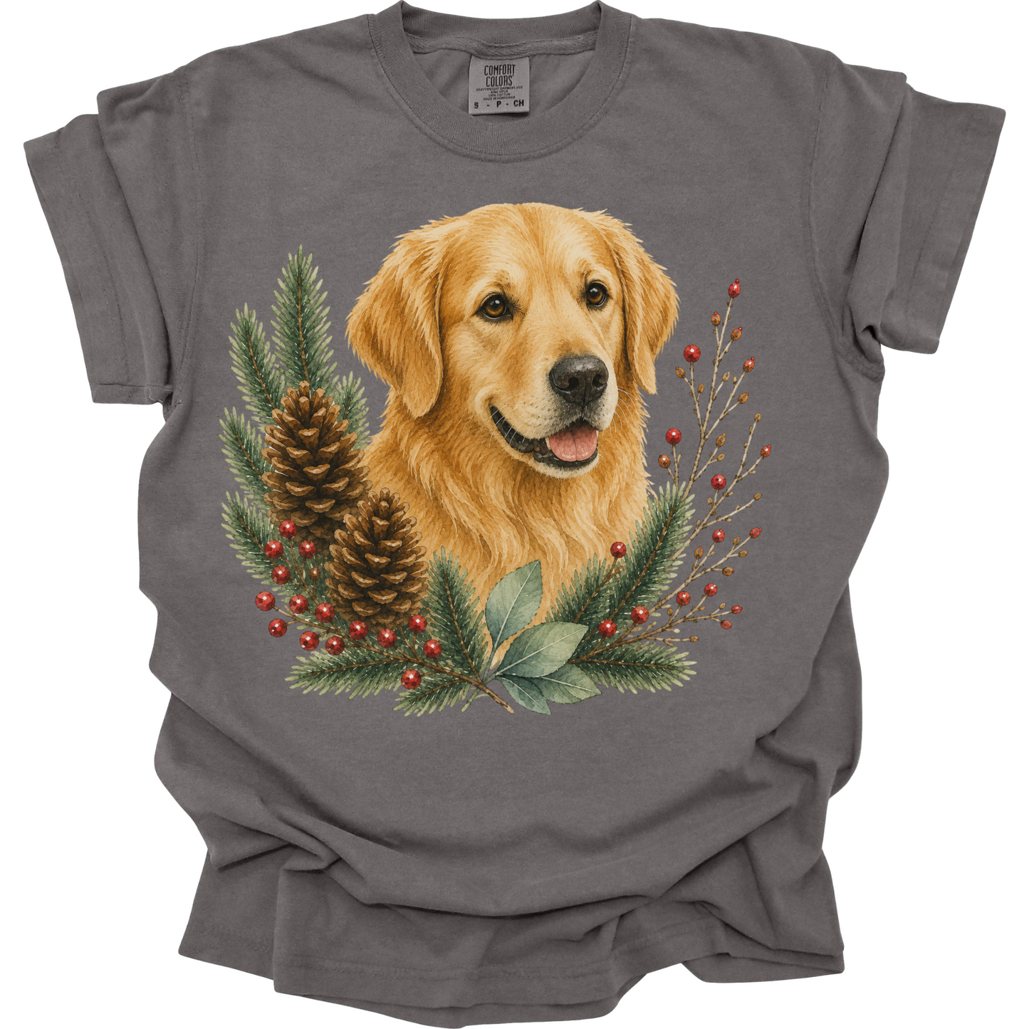 Golden Retriever Christmas Shirt, Golden Dog Mom Tee, Holiday Golden Retriever Lover Gift