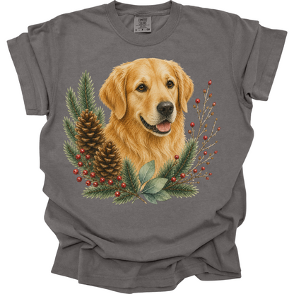 Golden Retriever Christmas Shirt, Golden Dog Mom Tee, Holiday Golden Retriever Lover Gift