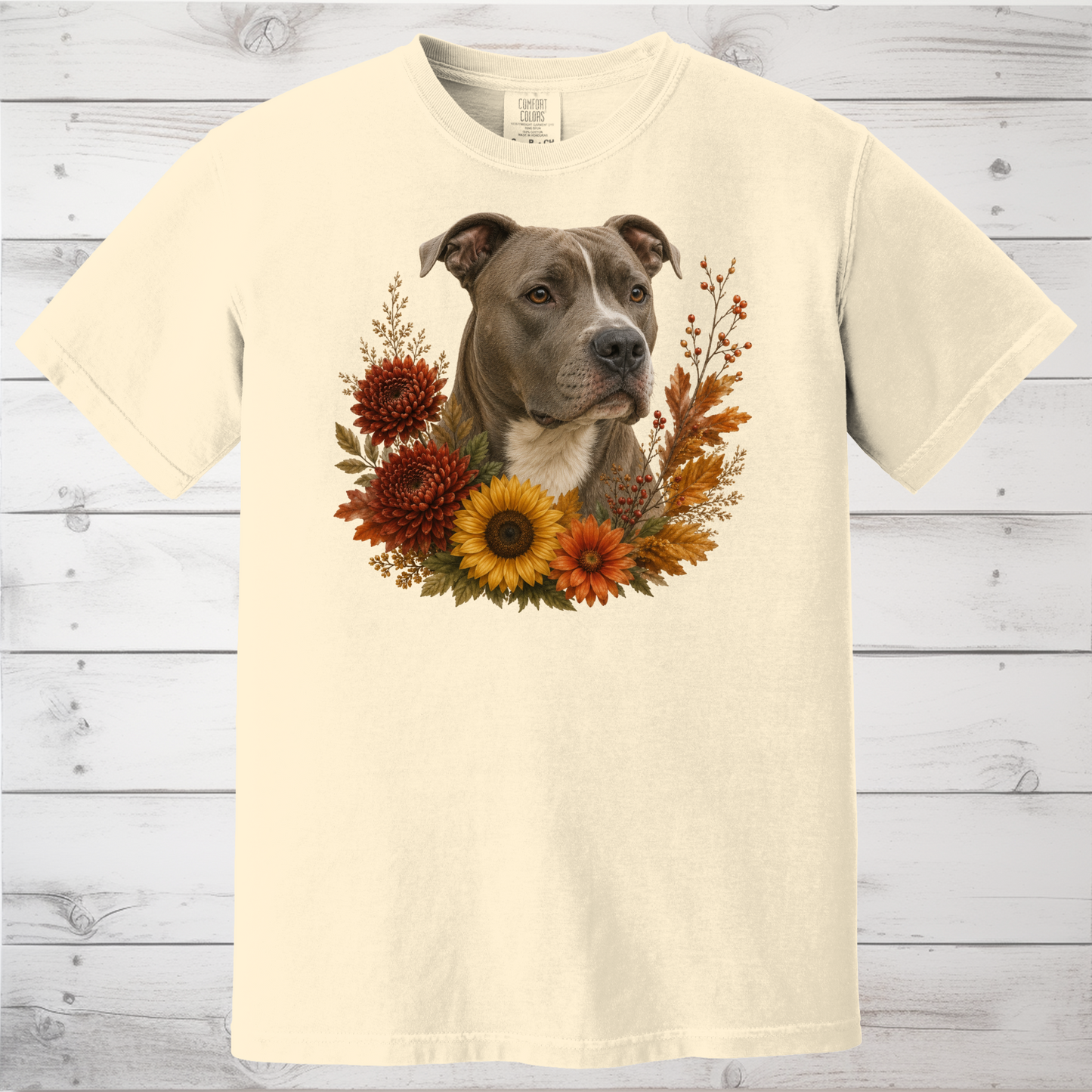 Pitbull Autumn Floral Shirt