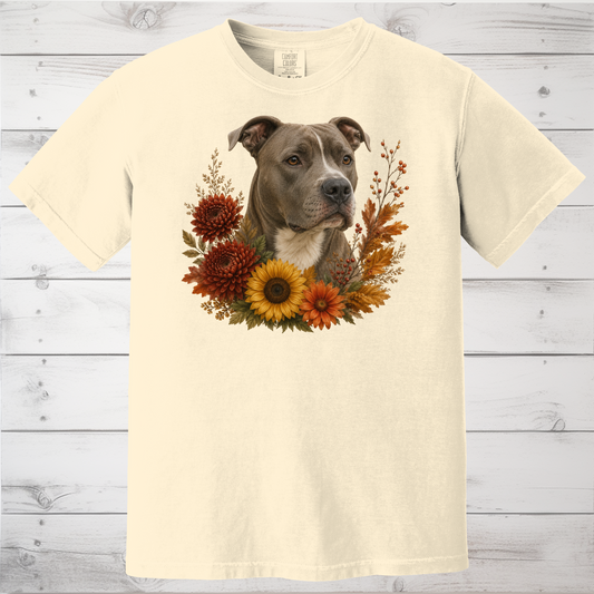 Pitbull Autumn Floral Shirt