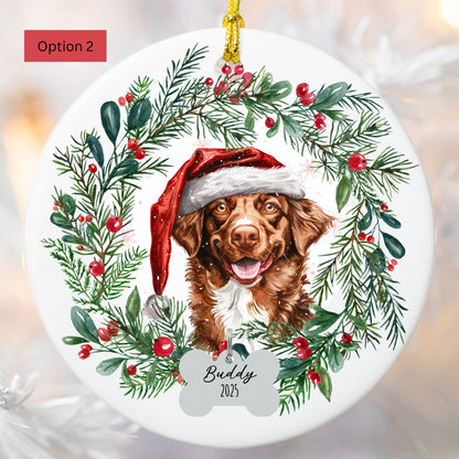 Personalized Nova Scotia Duck Tolling Retriever Christmas Ornament