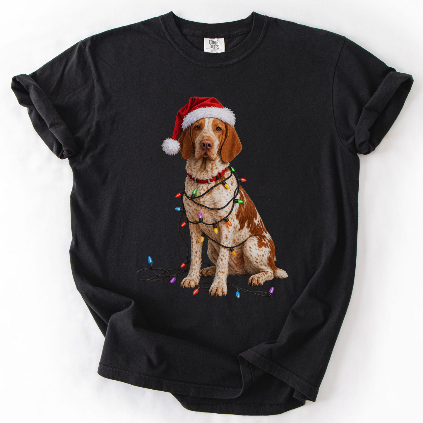 Bracco Italiano Christmas Lights Shirt