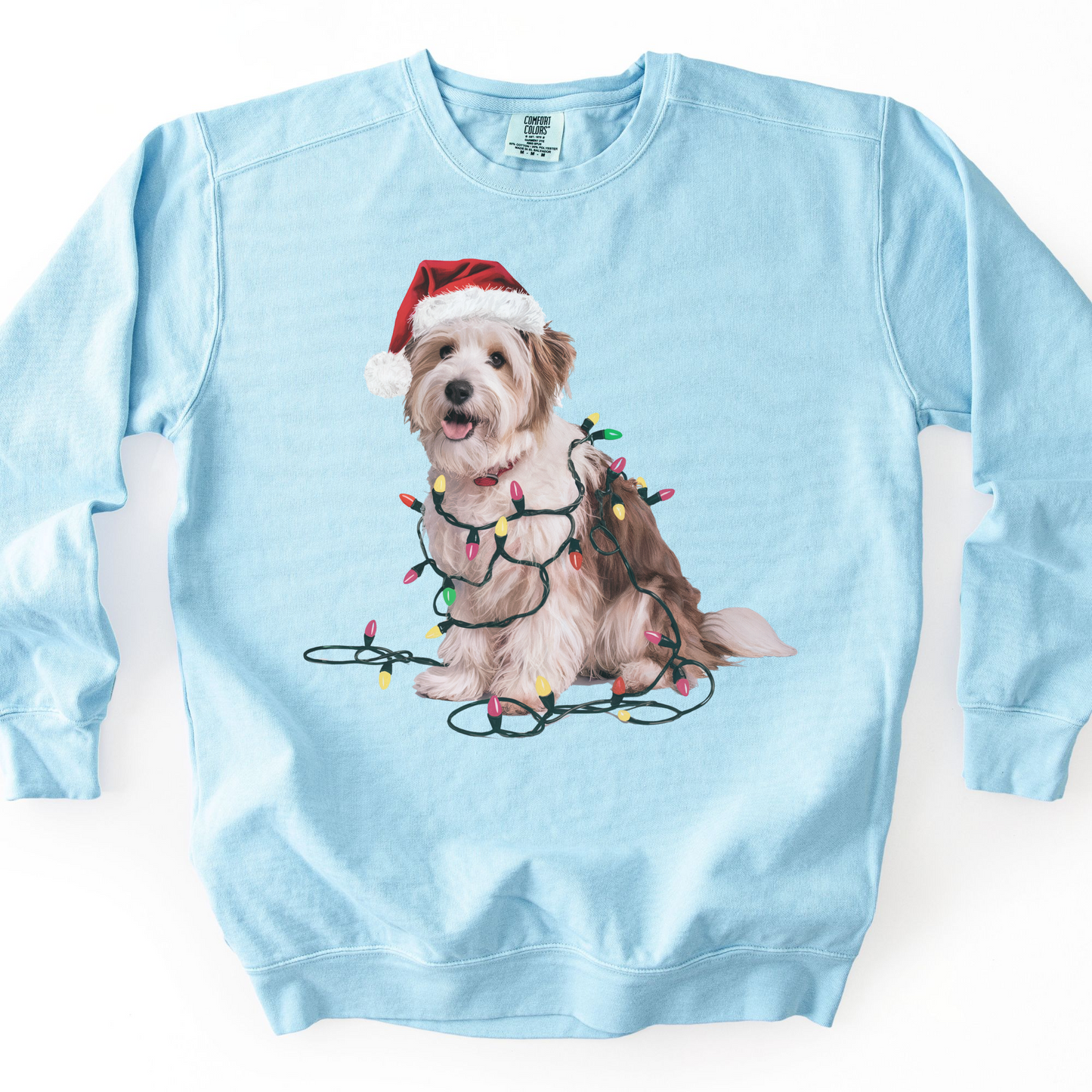 Coton De Tulear Christmas Lights Dog Sweatshirt