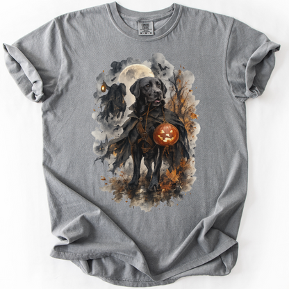 Black Lab Headless Horseman Inspired Halloween Comfort Colors Shirt