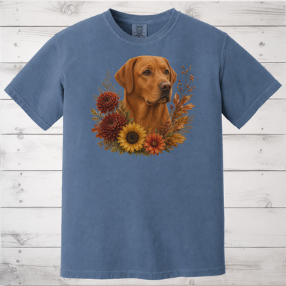 Fox Red Labrador Autumn Floral Shirt