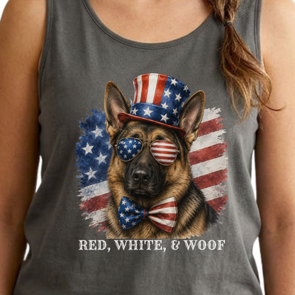 Patriotic German Shepherd Tank Top