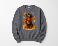 Load image into Gallery viewer, Dachshund Fall Shirt, Cute Dog Sweater, Autumn Dog Lovers Gift, Fall Sweatshirt with Dog, Cozy Fall Dog Shirt, Dog in Leaves, Gift For Dog Moms
