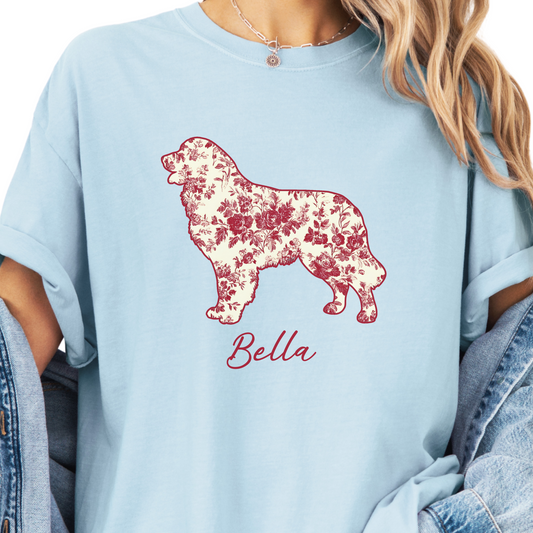 Personalized Dog Lover Shirt, Custom Pet Name Tee, Choose Any Breed Gift