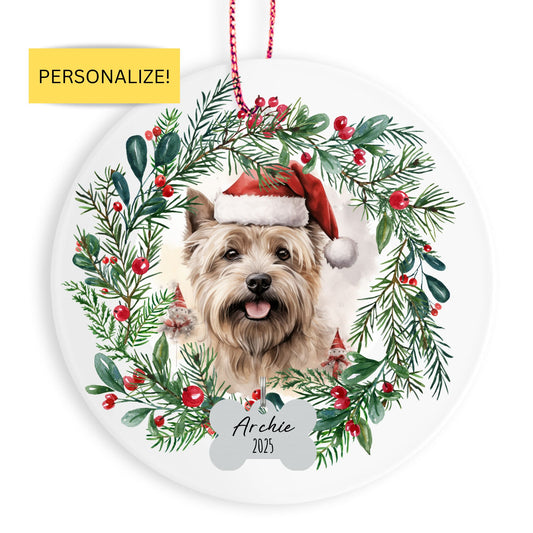 Personalized Cairn Terrier Christmas Ornament