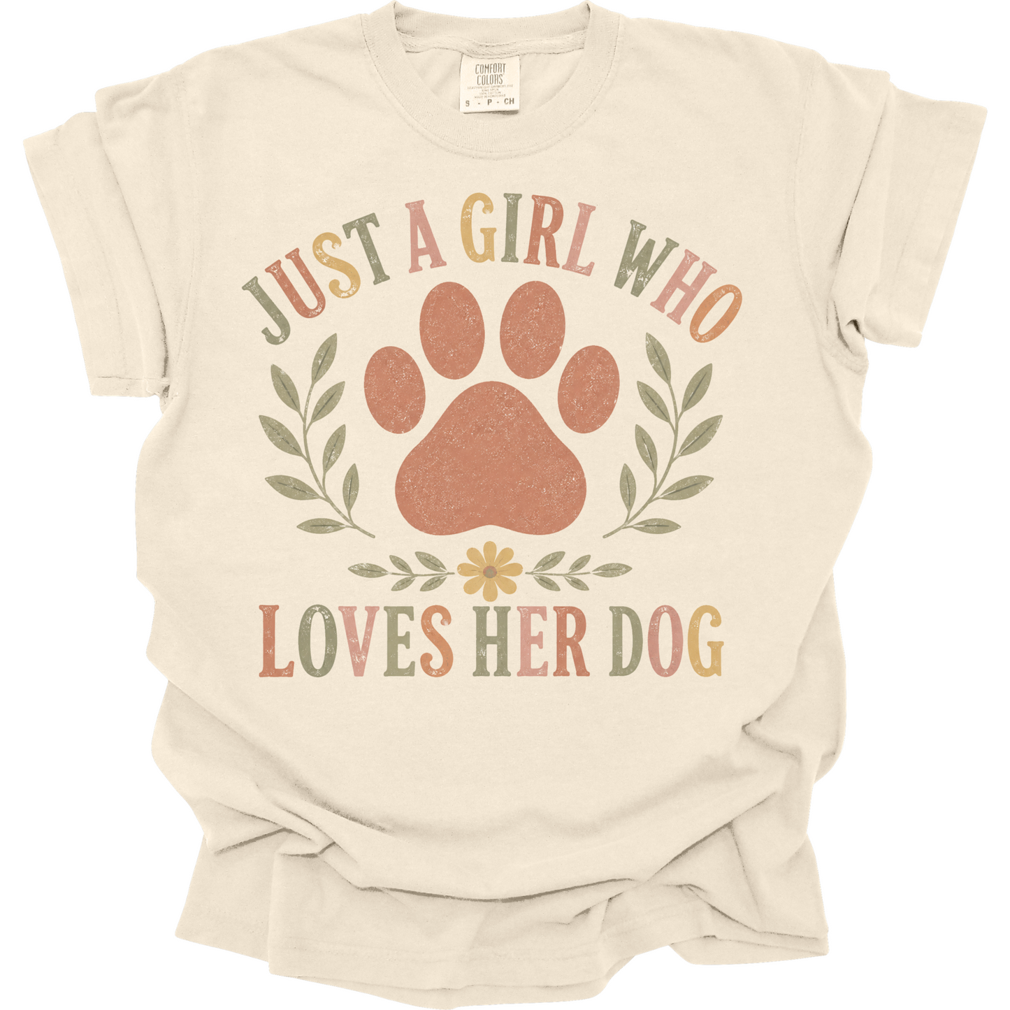 Just a Girl Who Loves Her Dog Shirt, Dog Mom Shirt, Dog Lover Gift