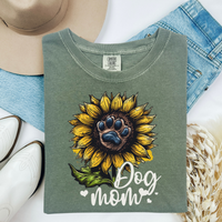 Load image into Gallery viewer, Dog Mom Sunflower Paw Print Shirt Cute Floral Dog Lover Gift Tee for Women Pet Owner T-Shirt Dog Mama Graphic Tee Mothers Day Gift
