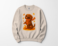 Load image into Gallery viewer, Cavalier King Charles Autumn Shirt, Cozy Spaniel Sweatshirt, Fall Dog Lover Top Gift, Cute Dog Pullover, Autumn Dog Apparel
