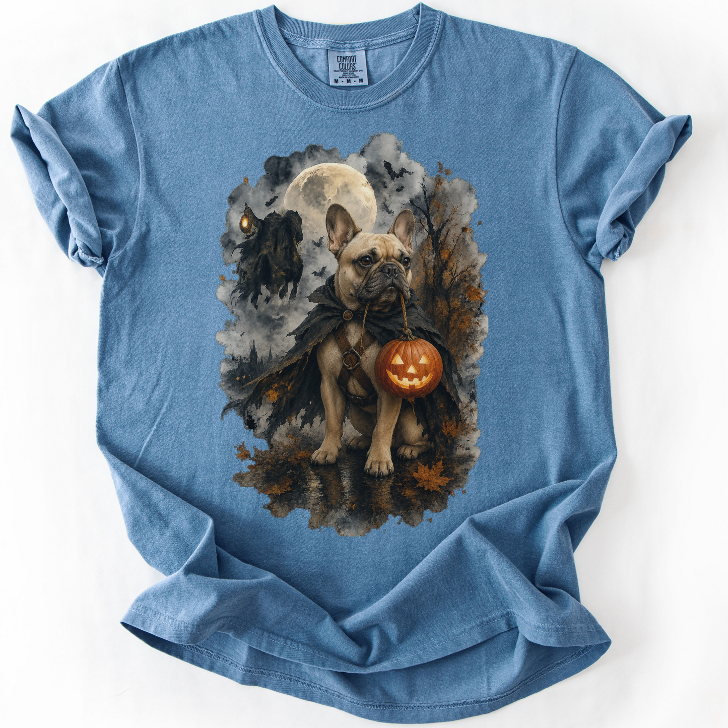 French Bulldog Headless Horseman Inspired Halloween Comfort Colors Shirt