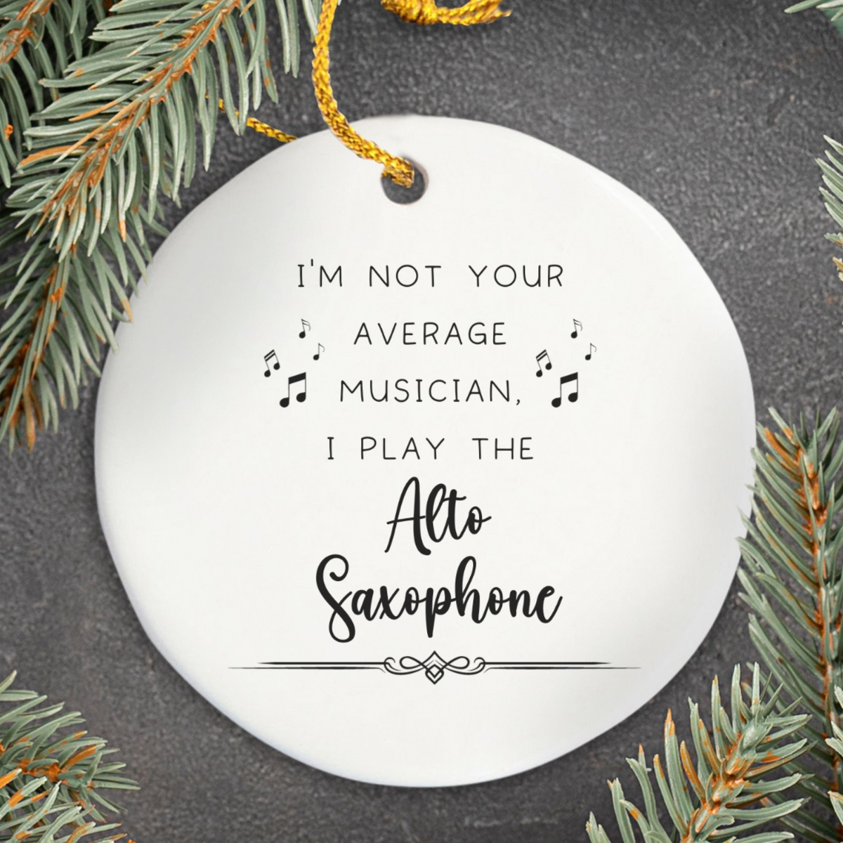 Alto Saxophone Ornament, Gift for Alto Sax Player