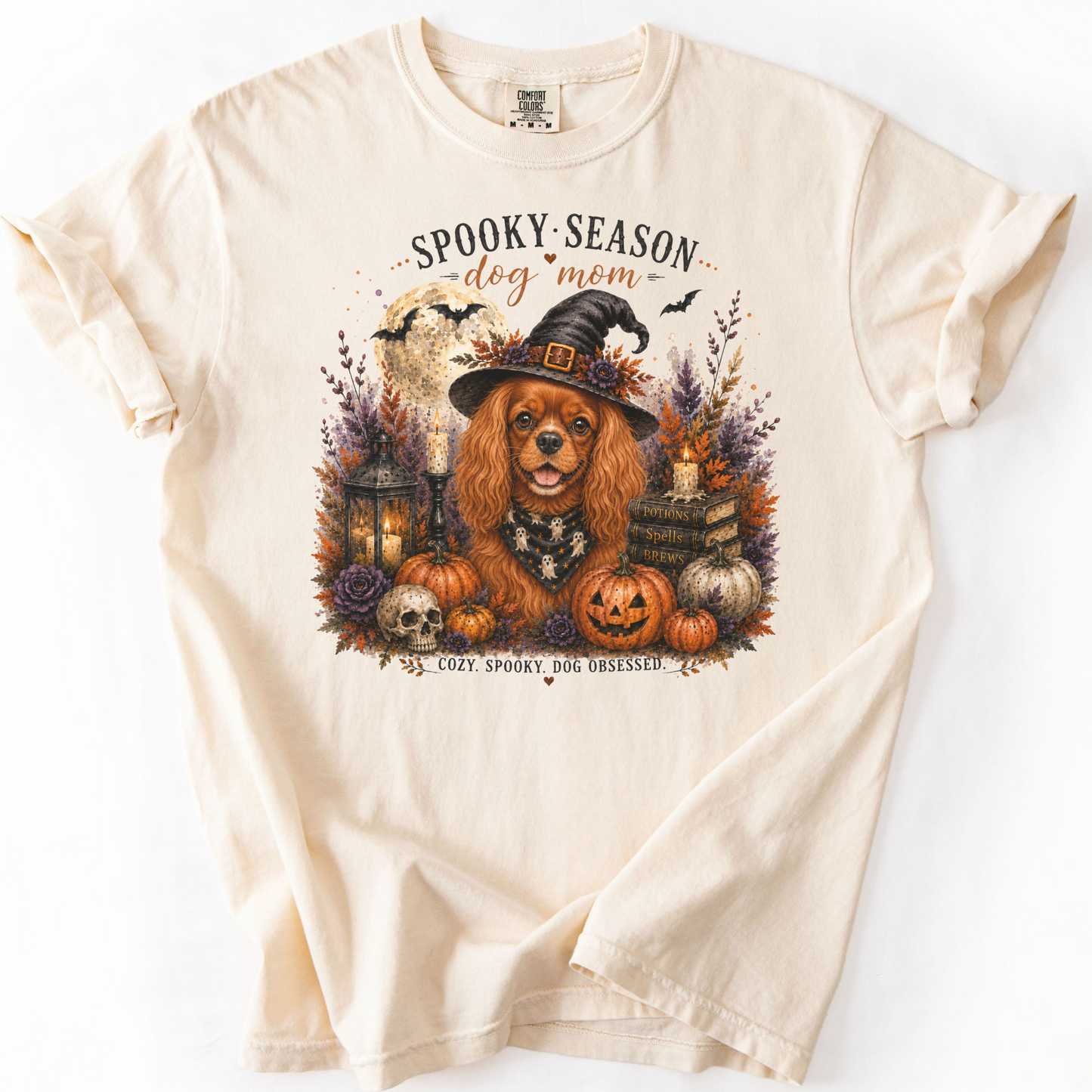 Ruby Cavalier Spooky Season Dog Mom Halloween Shirt
