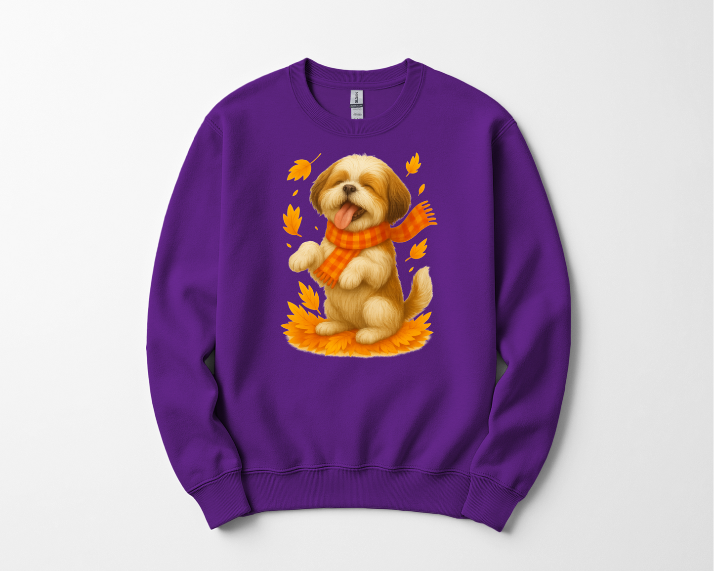 Shih Tzu Fall Shirt, Dog Lover Autumn Sweater, Cozy Pet Apparel, Cute Dog Fall Gift, Seasonal Dog Fashion, Shih Tzu Autumn Wear